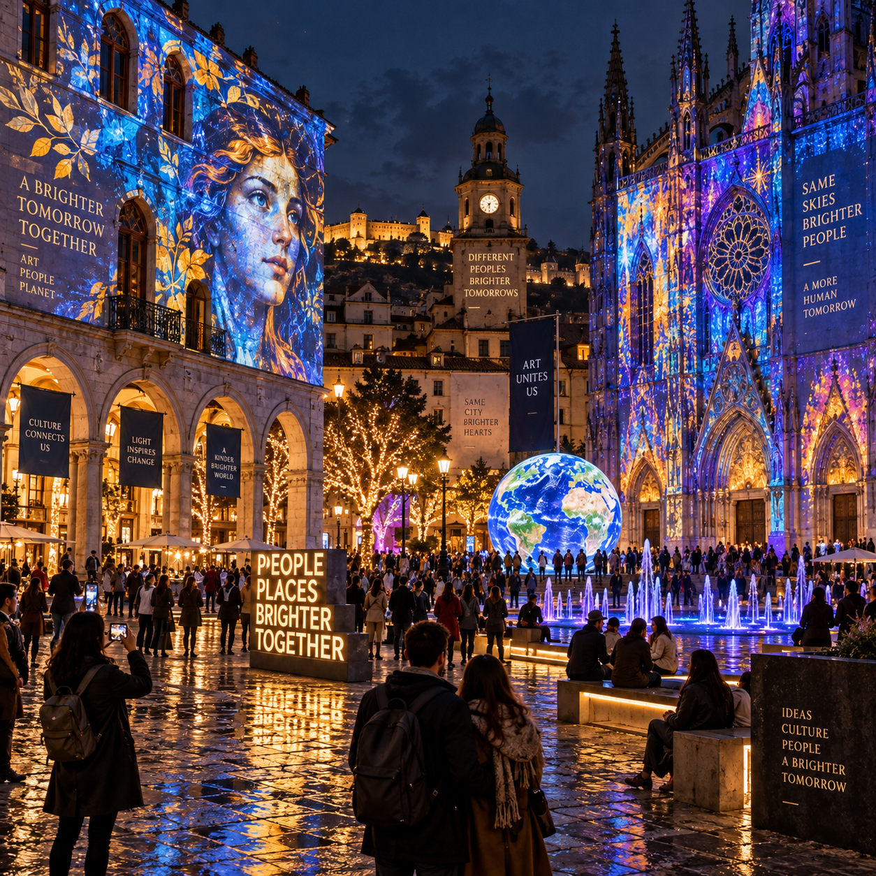 Festivales de luces y proyecciones: arte urbano efímero que transforma la ciudad